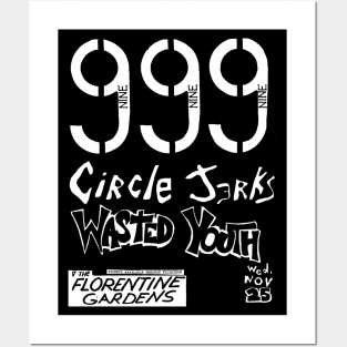 999 Circle Jerks Wasted Youth Posters and Art